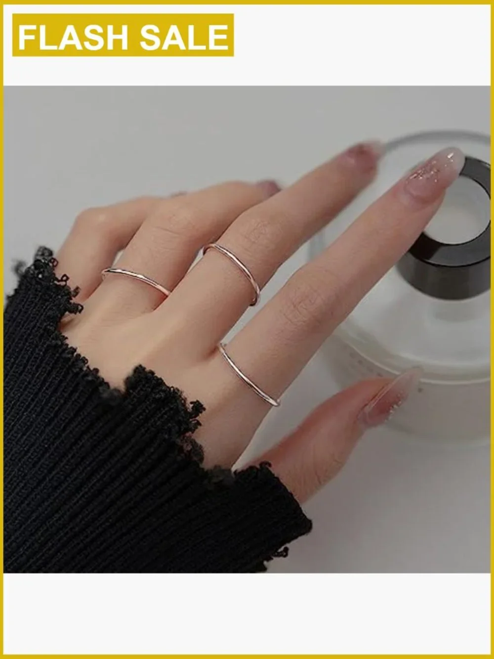 925 Sterling Silver Stackable Band Ring - High Polish, 1mm-6mm, Sizes 4-12,